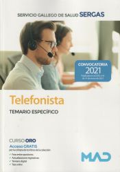 Portada de Telefonista. Temario específico. Servicio Gallego de Salud (SERGAS)