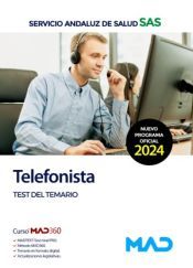 Portada de Telefonista. Test del Temario. Servicio Andaluz de Salud (SAS)