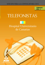 Portada de Telefonistas del hopital universitario de canarias. Temario. Volumen ii