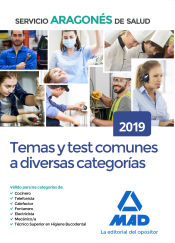 Portada de Temas y test comunes a diversas categorías del Servicio Aragonés de Salud