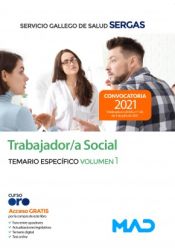 Portada de Trabajador/a Social. Temario específico volumen 1. Servicio Gallego de Salud (SERGAS)