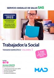 Portada de Trabajador/a Social. Temario específico volumen 3. Servicio Andaluz de Salud (SAS)