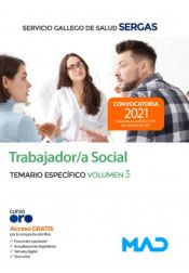 Portada de Trabajador/a Social. Temario específico volumen 3. Servicio Gallego de Salud (SERGAS)