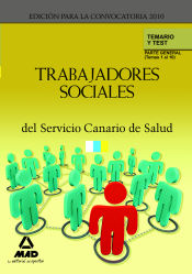 Portada de Trabajadores sociales del servicio canario de salud. Temario y test de la parte general (temas 1 al 10)