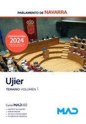Portada de Ujier. Temario volumen 1. Parlamento de Navarra