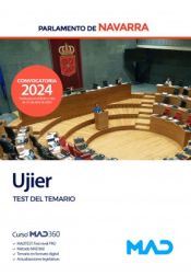 Portada de Ujier. Test del temario. Parlamento de Navarra