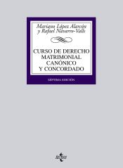 Portada de Curso de Derecho matrimonial canónico y concordado