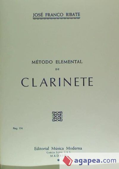 Método elemental de Clarinete (Tico música)