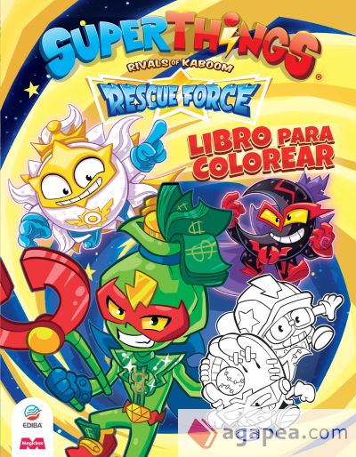 Libro para colorear Superthings Rescue Force - España