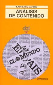 Portada de Análisis de contenido