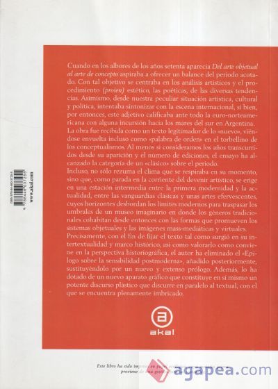 Del arte objetual al arte de concepto