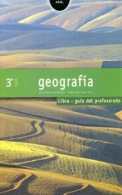 Portada de Geografía 3º ESO. Libro guía del profesorado. Contiene disquette con proyecto curricular