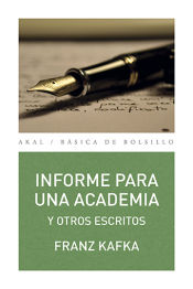 Portada de Informe para una academia y otros escritos