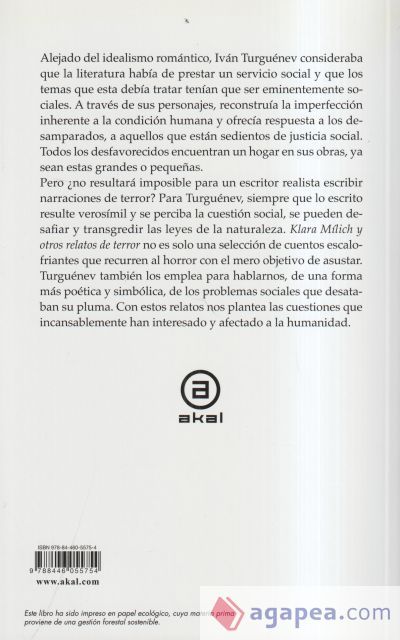 Klara M&iacute;lich y otros relatos de terror