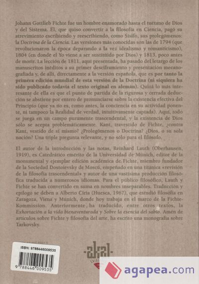 La doctrina de la ciencia 1811