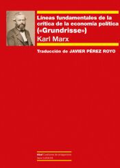 Portada de Líneas fundamentales de la crítica de la economía política: («Grundrisse»)