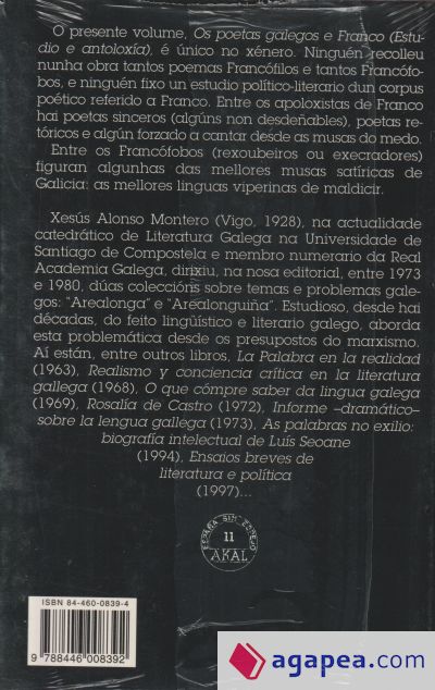 Os poetas galegos e Franco