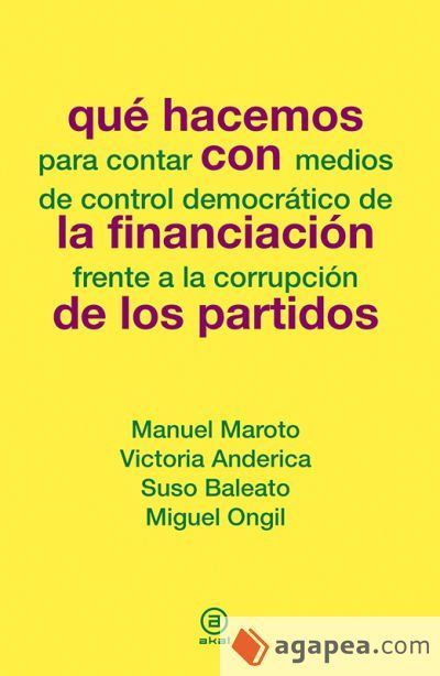 Que hacemos con la financiaci&oacute;n de los partidos