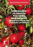 Portada de Enseñando filosofía/Teaching philosophy (Ebook)