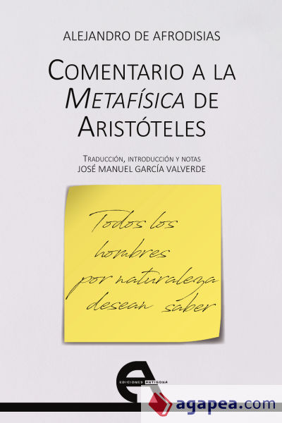 Comentario a la Metafísica de Aristóteles