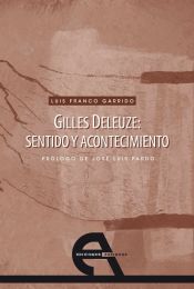 Portada de Gilles Deleuze: sentido y acontecimiento
