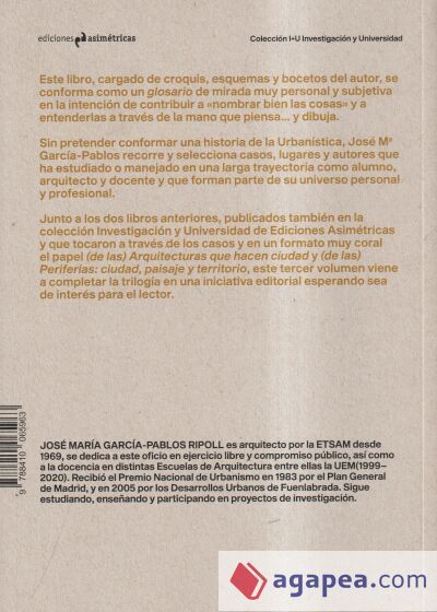 (DE LAS) TRAZAS Y FORMAS URBANAS: UN GLOSARIO