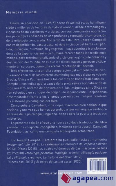 El héroe de las mil caras: Campbell, Joseph: 9788412213003