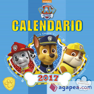 Calendario 2017. Paw Patrol