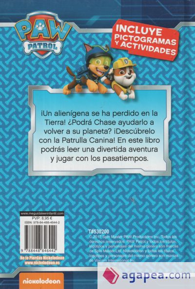 Paw Patrol - Patrulla Canina. Pictogramas 4. Chase y el platillo volante