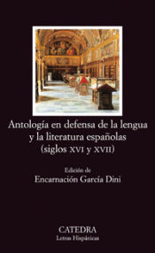 Portada de Antología en defensa de la lengua y literatura españolas