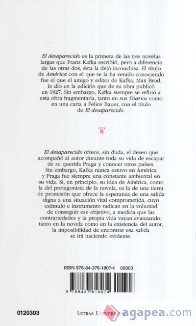 El desaparecido (Am&eacute;rica)