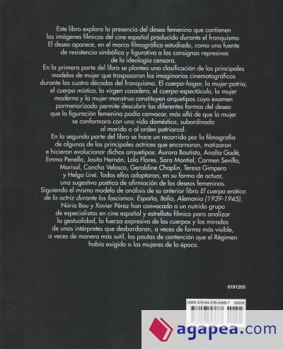 El deseo femenino en el cine español (1939-1975)