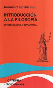 Portada de Introducción a la filosofía