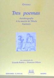 Portada de Tres poemas de Ovidio