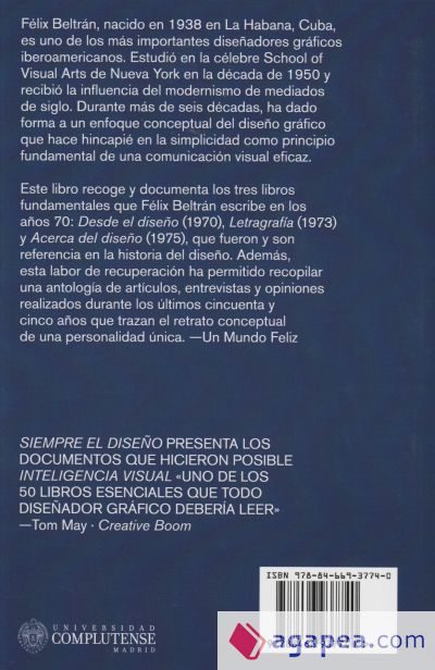 Félix Beltrán siempre el diseño