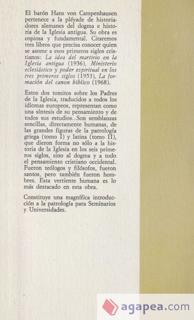 Padres de La Iglesia I: Padres griegos