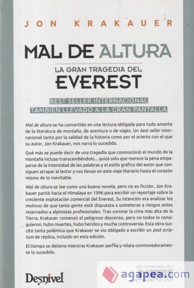 MAL DE ALTURA: LA GRAN TRAGEDIA DEL EVEREST