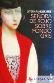 Portada de Señora de rojo sobre fondo gris