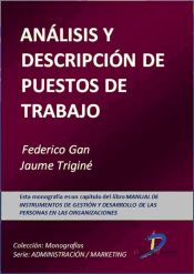 Portada de Análisis y descripción de puestos de trabajo (Ebook)