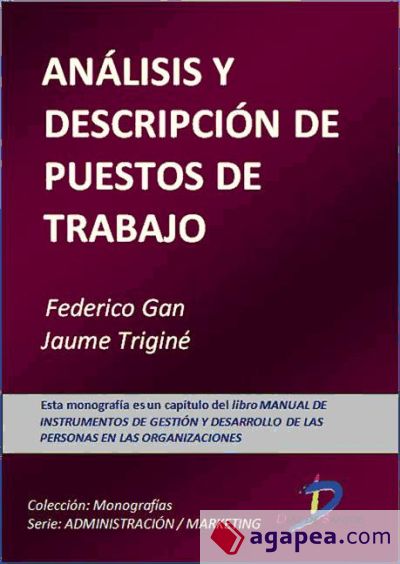 Análisis y descripción de puestos de trabajo (Ebook)