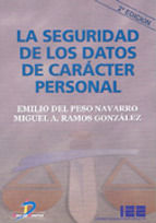 Portada de La seguridad de los datos de carácter personal. 2ª Ed. (Ebook)