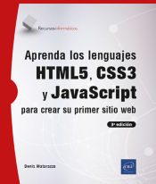 Portada de Aprenda los lenguajes HTML5, CSS3 y JavaScript para crear su primer sitio web