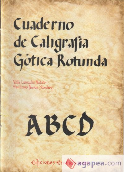 Cuaderno de caligrafía Gótica Rotunda