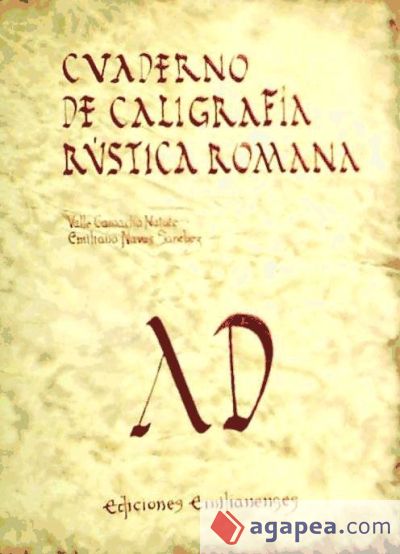 Cuaderno de caligrafía (rústica romana)
