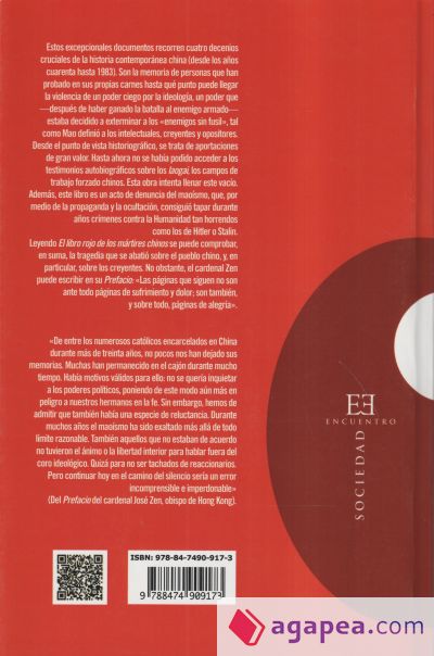 El libro rojo de los mártires chinos