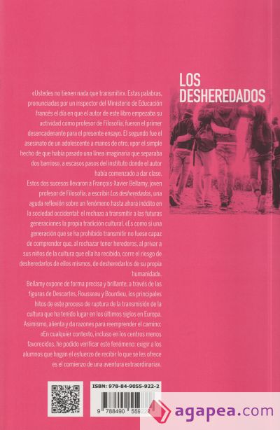 Los desheredados: por qué es urgente transmitir la cultura