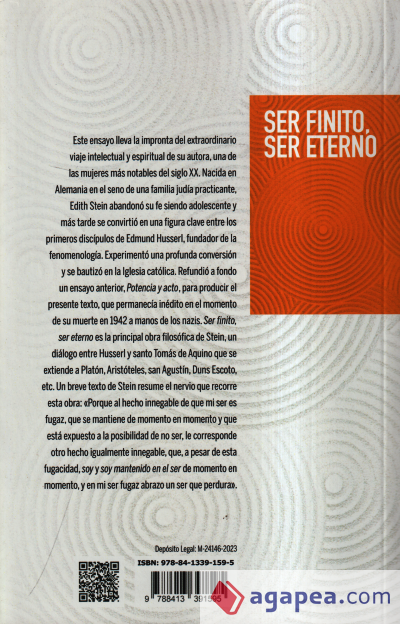 Ser finito, ser eterno