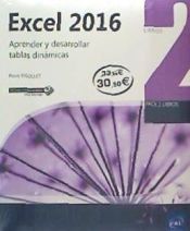 Portada de Excel 2016 Pack de 2 libros: aprender y desarrollar tablas dinámicas