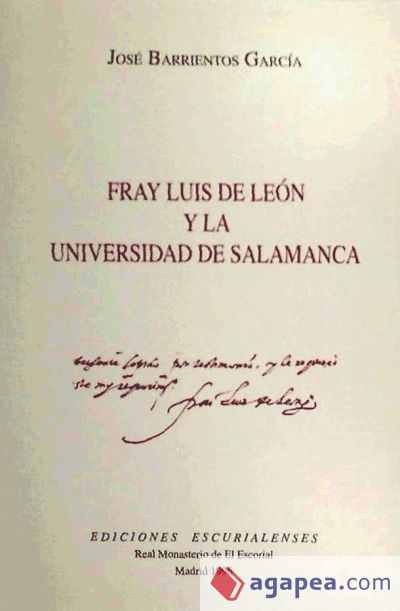 Fray Luis de León y la Universidad de Salamanca