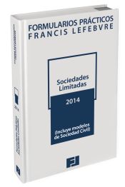Portada de Formularios Prácticos Sociedades Limitadas 2014